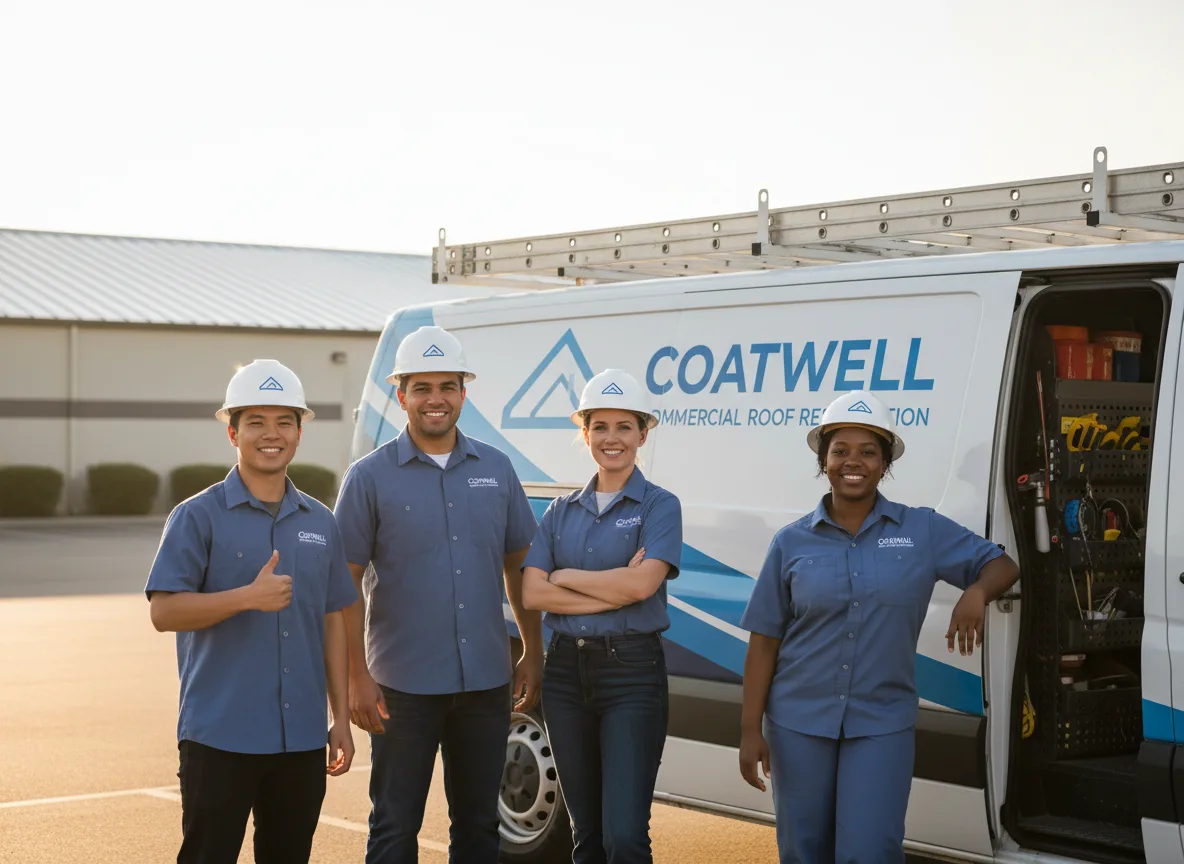 Commercial roof coating company in Pearsall, TX