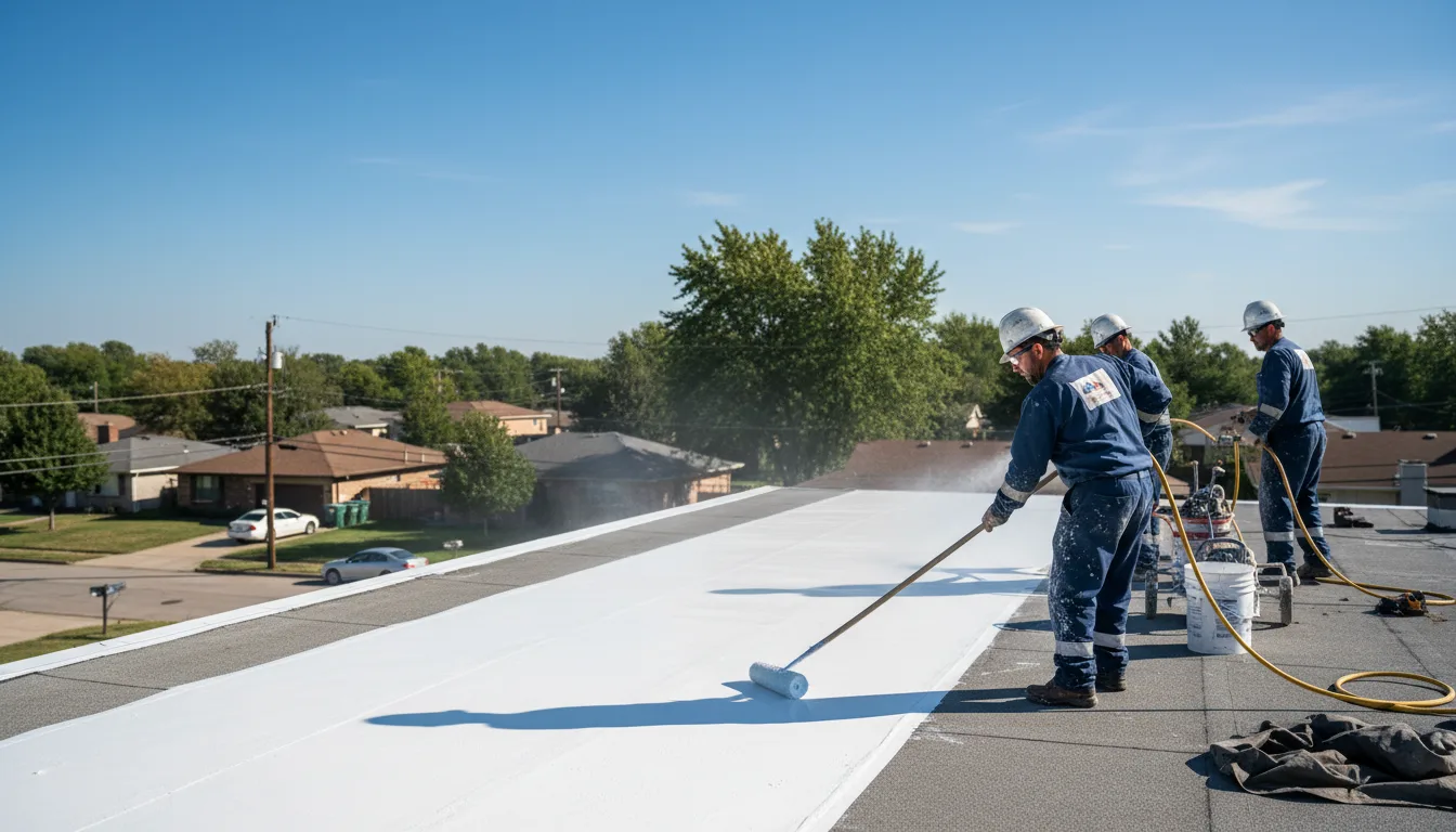 Commercial roof coating in Pearsall, TX near me